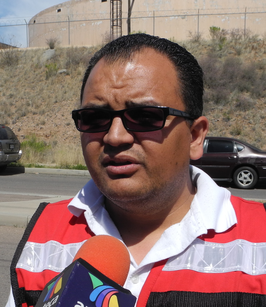 David Valenzuela, de Protección Civil Municipal.
